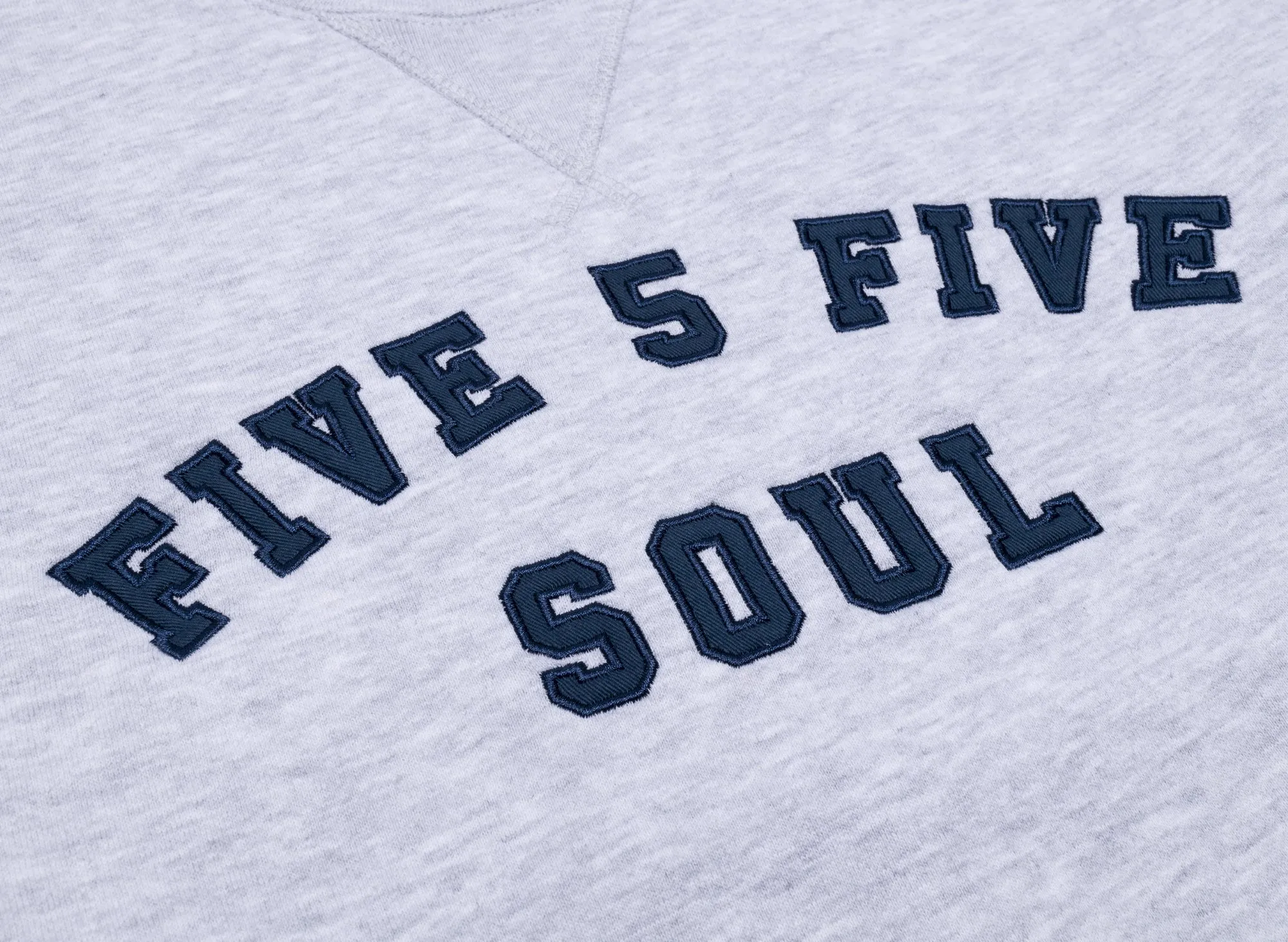 555 Soul Heritage Arch Crewneck in Grey