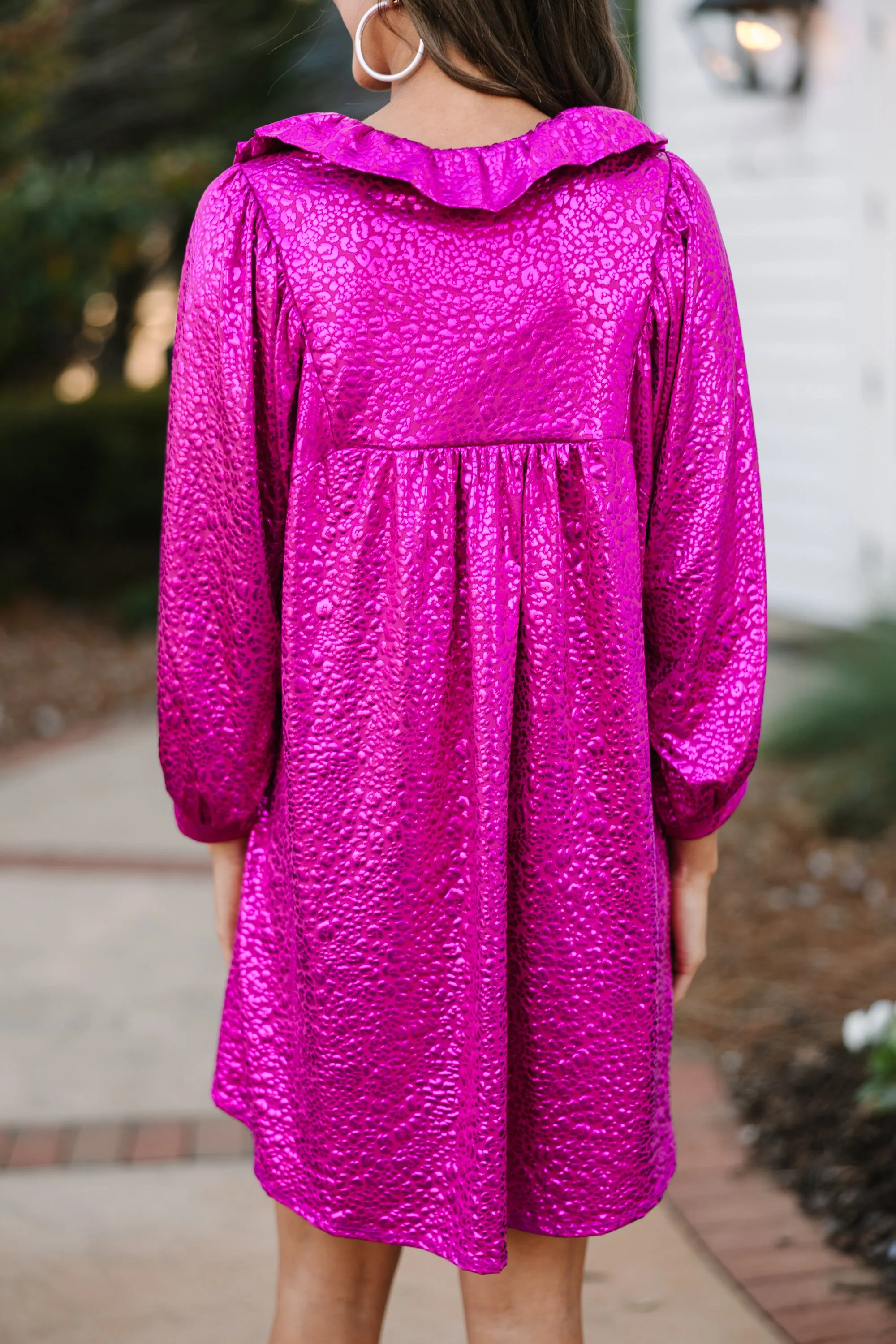 All You Need Fuchsia Pink Shift Dress