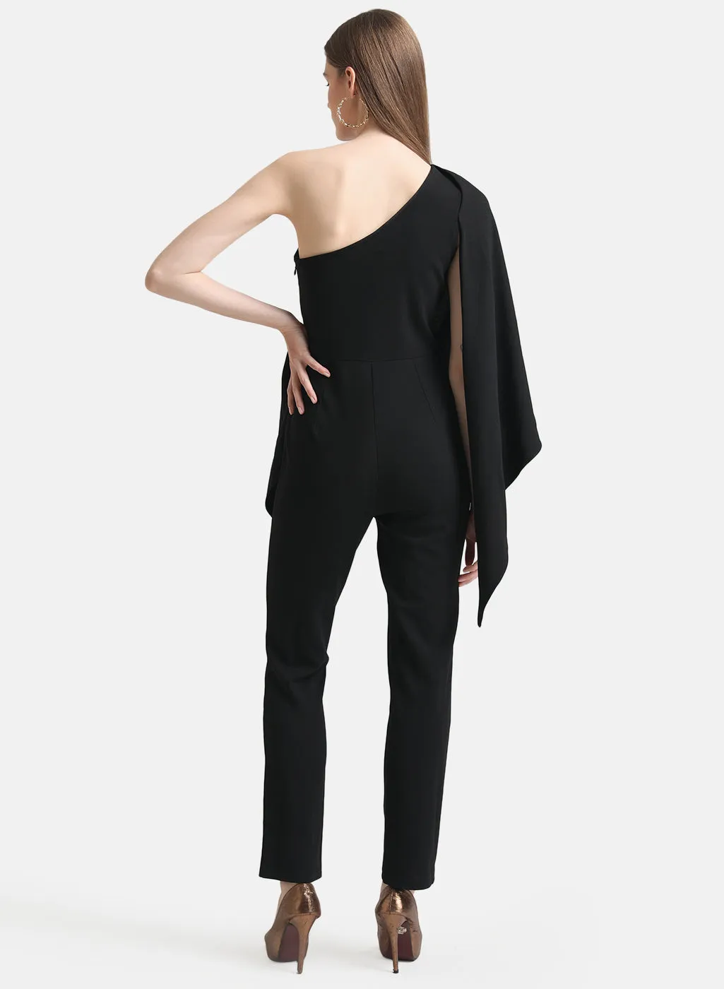 Assymetric Buckle Detail Jumpsuit