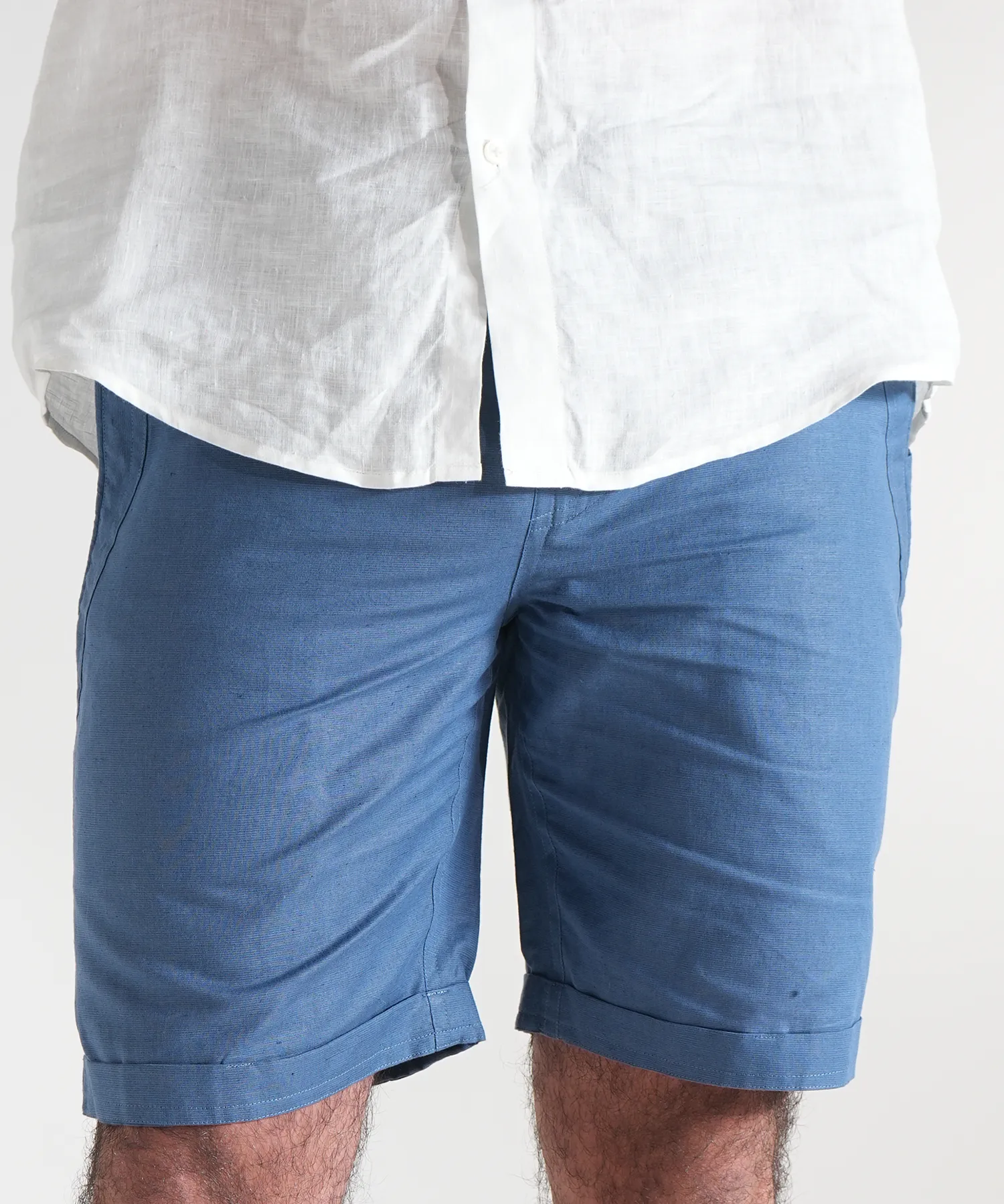 Azure Linen Shorts