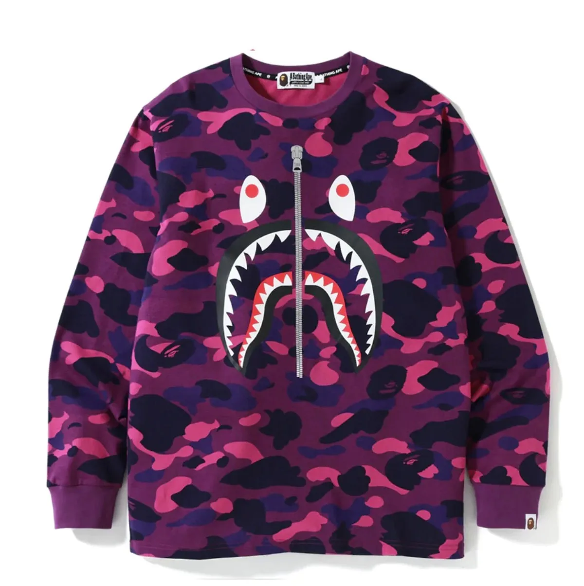 BAPE COLOR CAMO SHARK PURPLE LONG SLEEVE