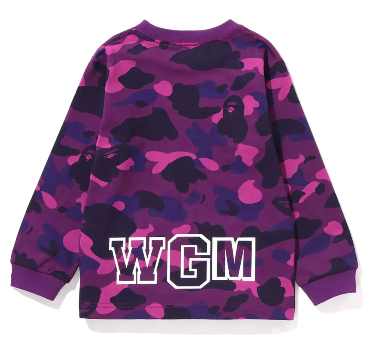 BAPE COLOR CAMO SHARK PURPLE LONG SLEEVE