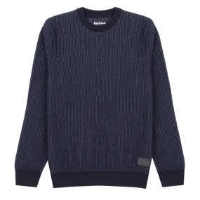 Barbour Duffle Knit Crew Navy