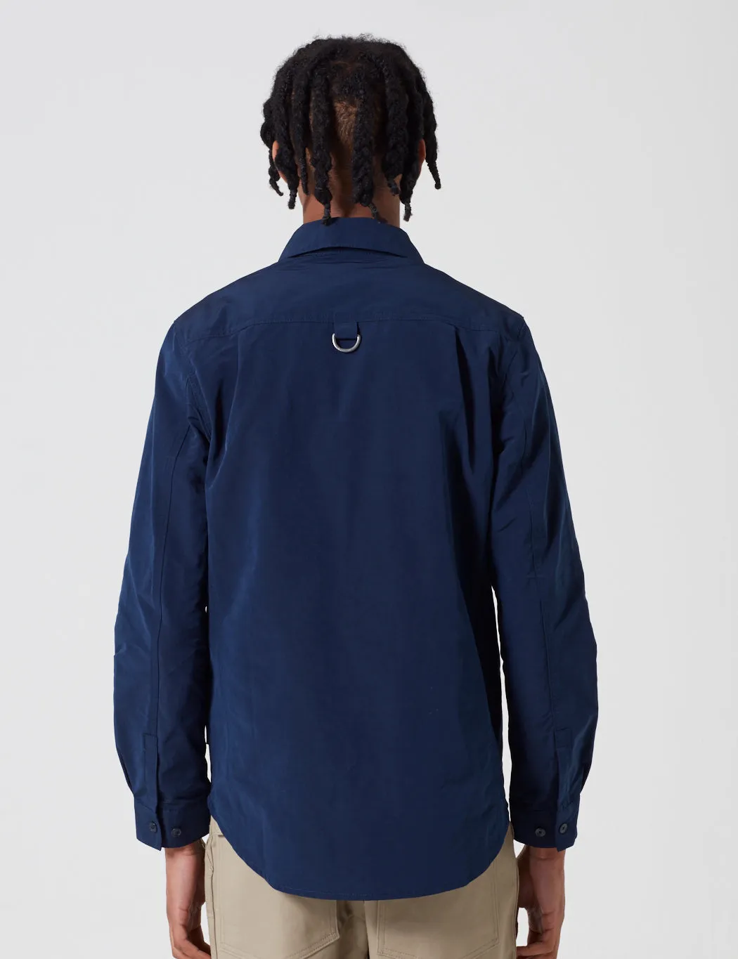 Barbour Hoad Zip Overshirt - Navy Blue