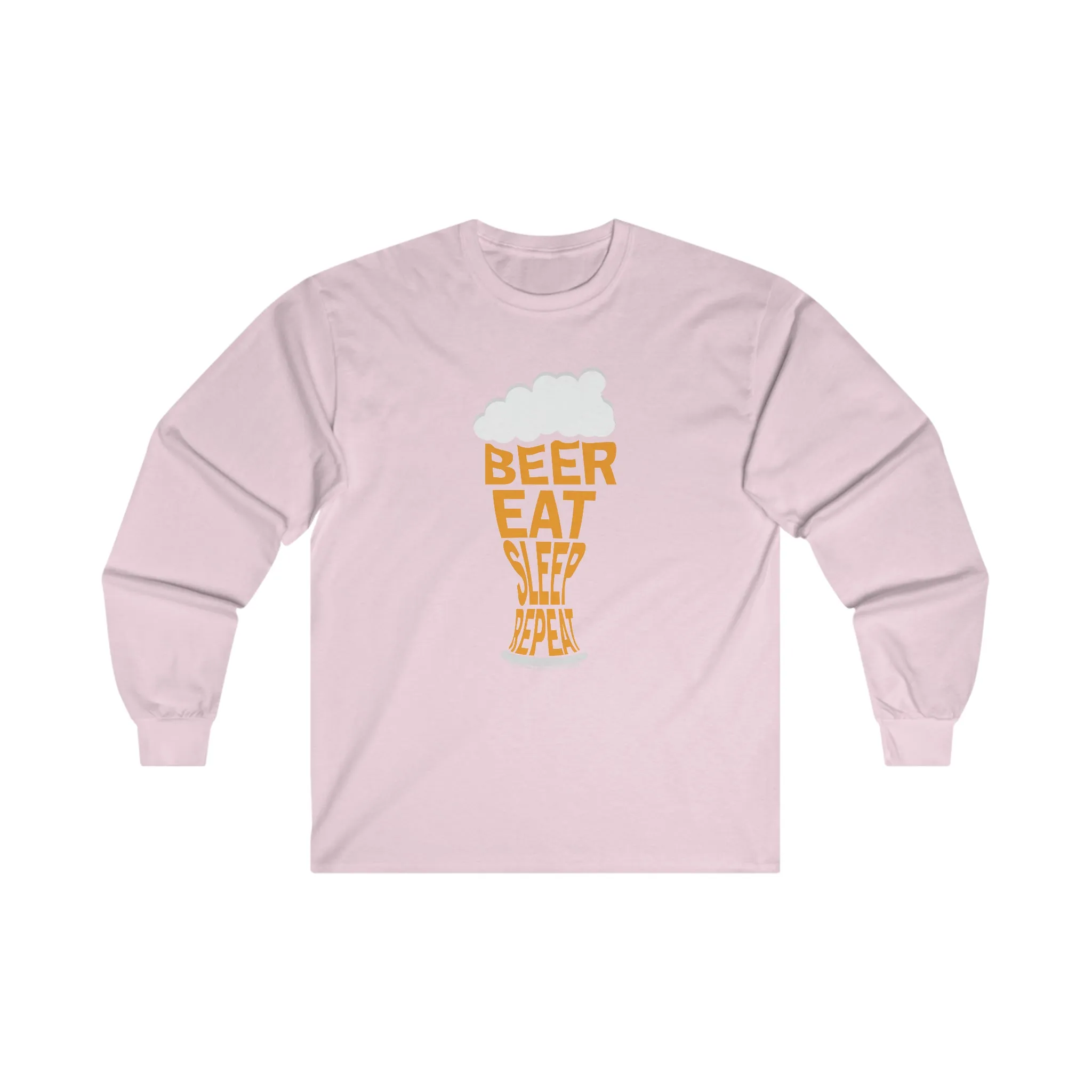 Beer Eat Sleep Repeat Long Sleeve Tee