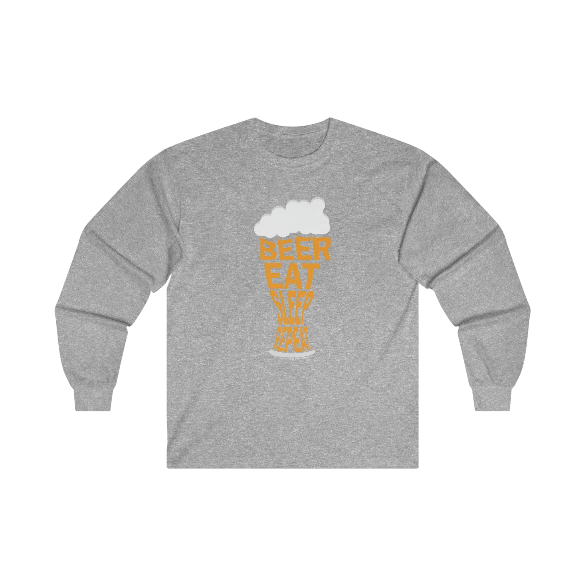 Beer Eat Sleep Repeat Long Sleeve Tee