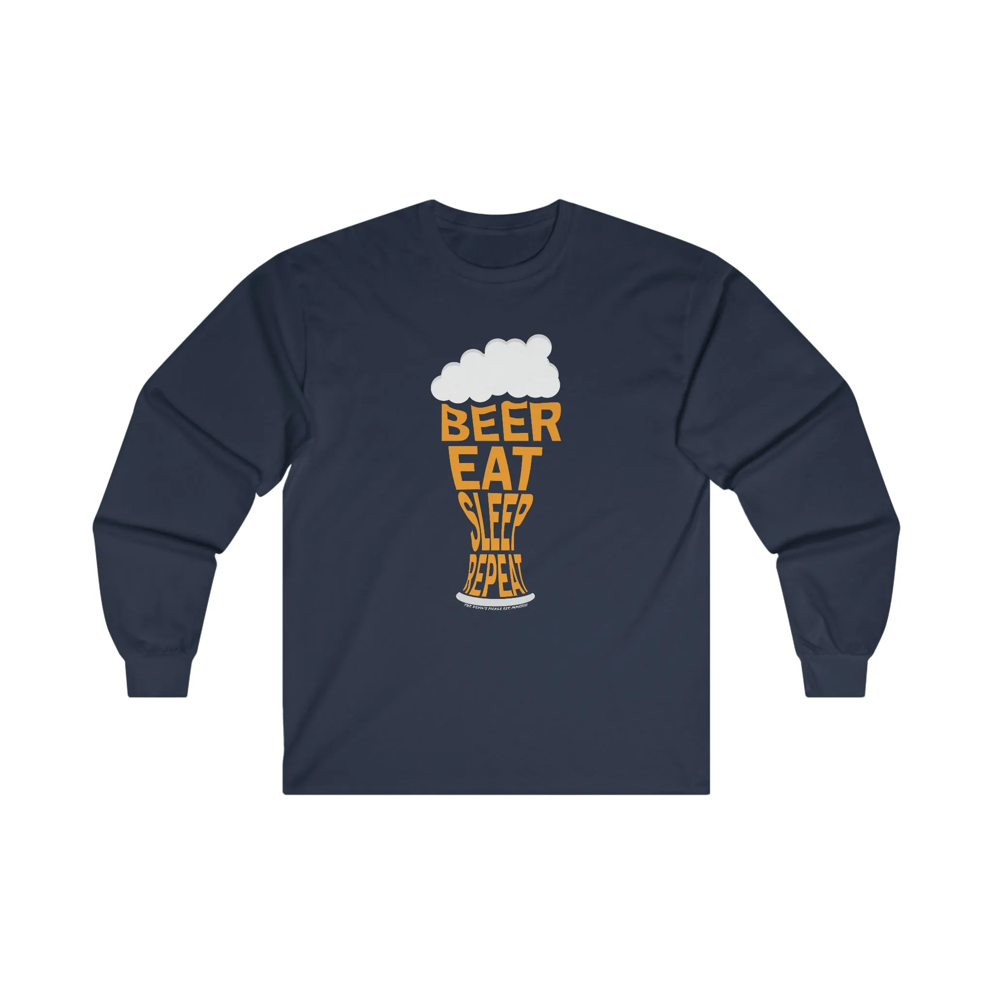 Beer Eat Sleep Repeat Long Sleeve Tee