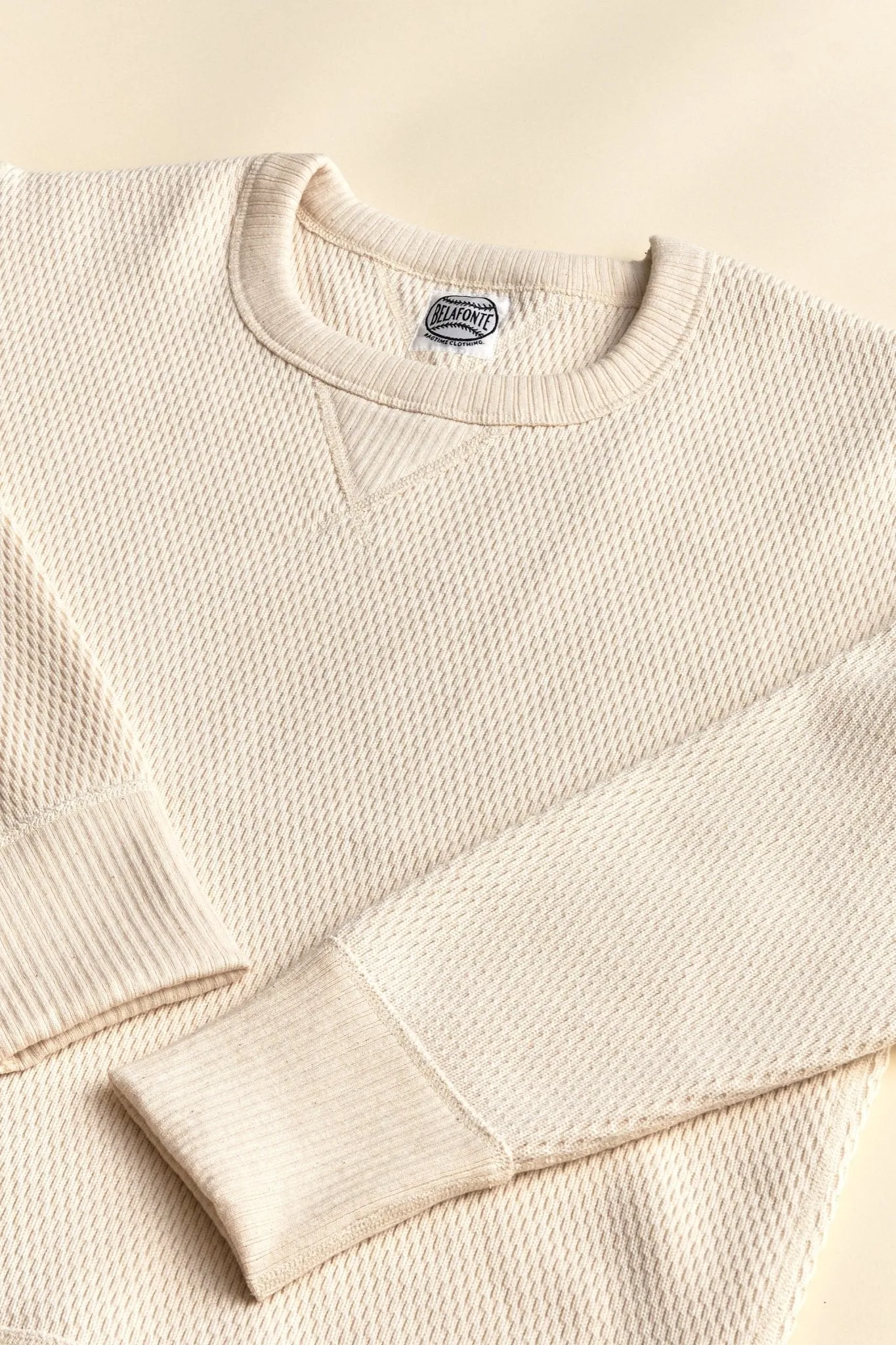 Belafonte Ragtime Super Heavy WV Thermal Sweatshirt - Soaping Ivory