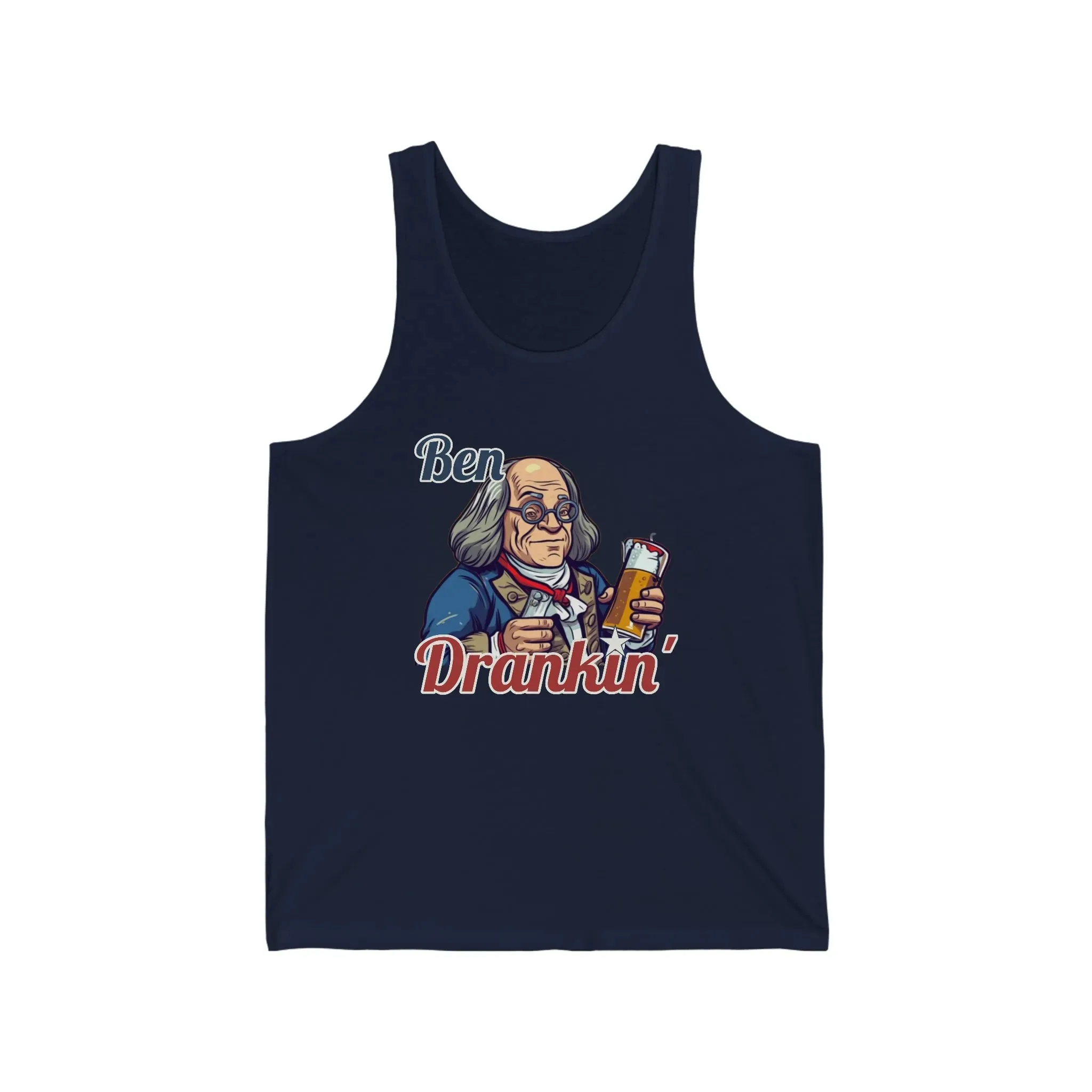 Ben Franklin? More Like Ben Drankin'! Unisex Tank Top