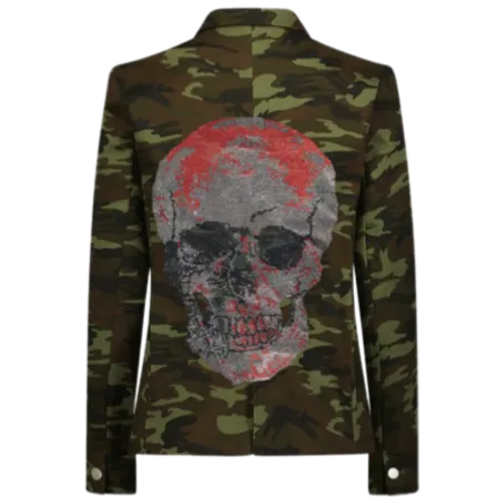 Big Skull Blazer - Camouflage