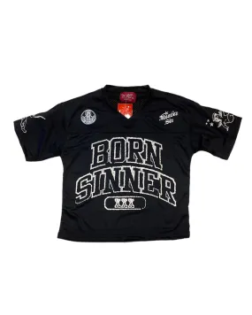 Born Sinner Football Jersey Tee