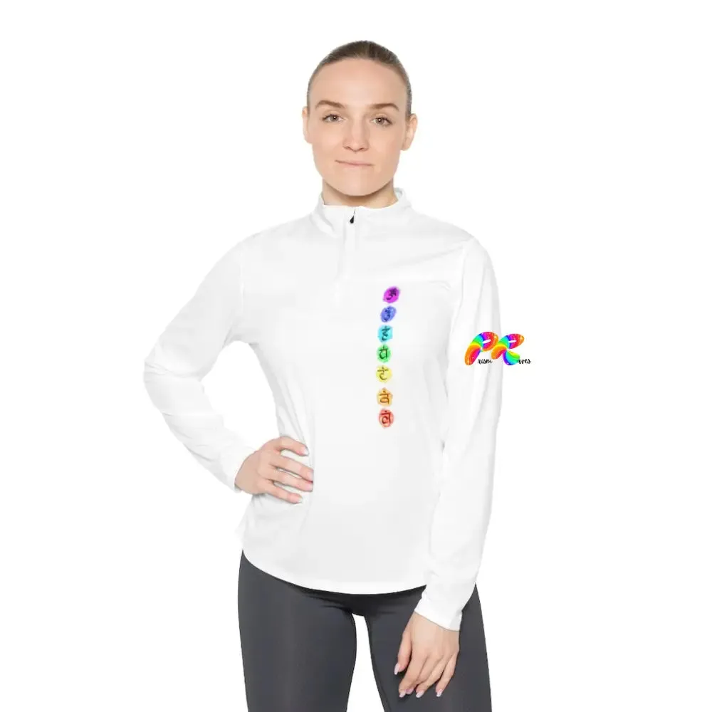 Chakra Circles Women's Quarter-Zip Sweater