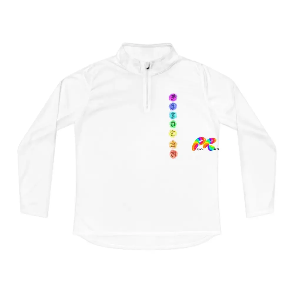 Chakra Circles Women's Quarter-Zip Sweater