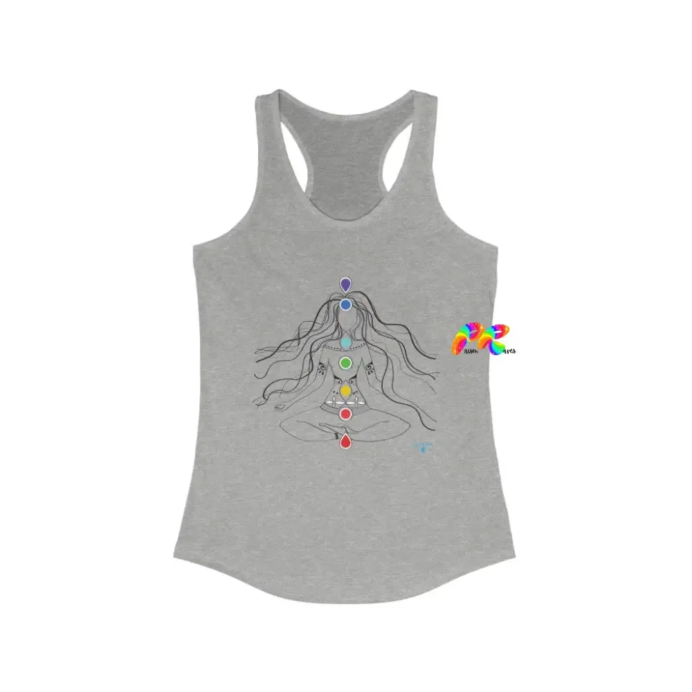 Chakras and Om Women's Ideal Racerback Tank