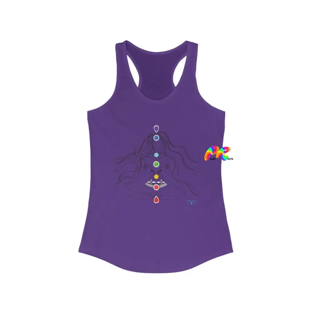 Chakras and Om Women's Ideal Racerback Tank