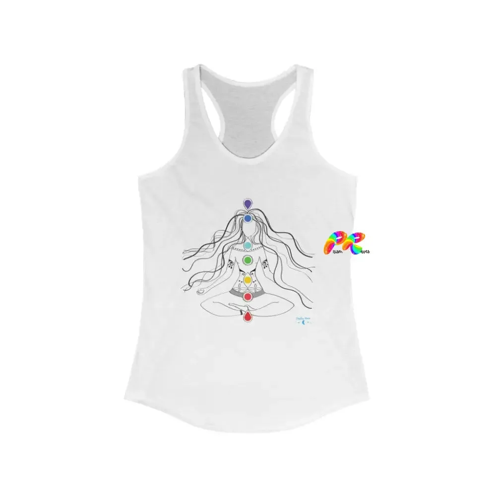 Chakras and Om Women's Ideal Racerback Tank