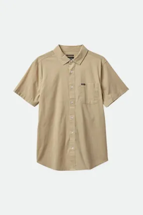 Charter Sol Wash S/S Woven Shirt - Oat Milk Sol Wash