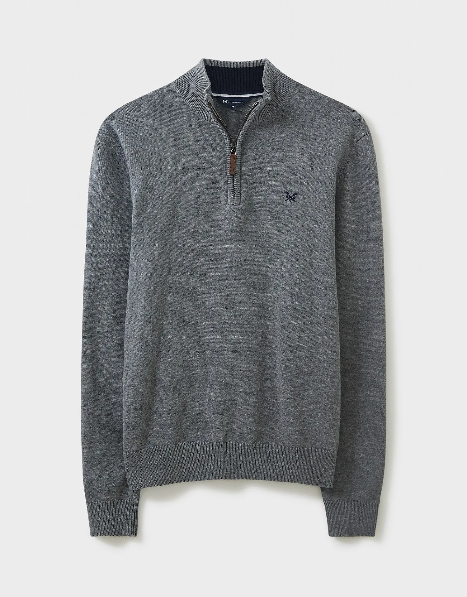 Crew Clothing Mens Classic Half Zip Knit Jumper