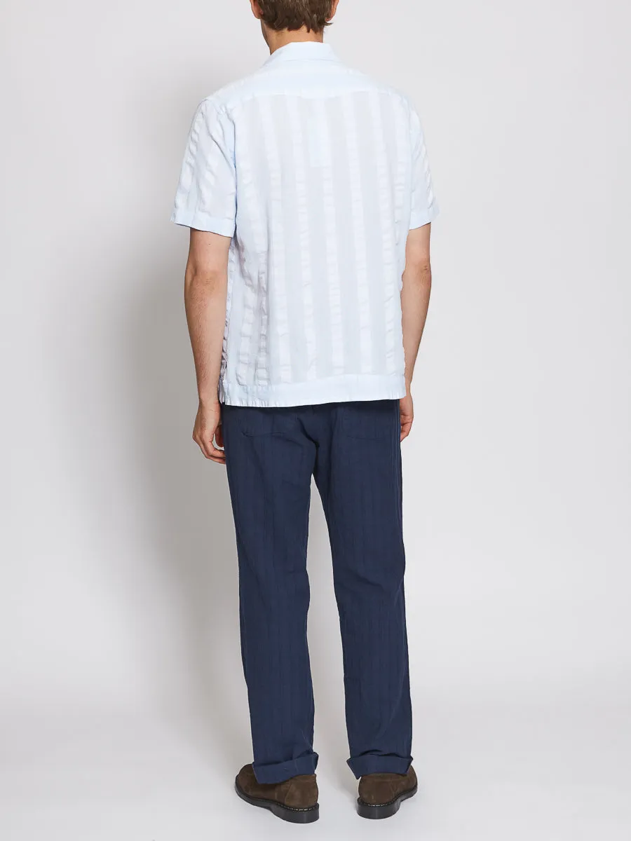 Cuban Short Sleeve Shirt Yardley Sky Blue