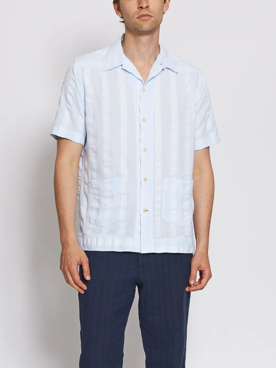 Cuban Short Sleeve Shirt Yardley Sky Blue