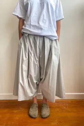 Stylish Fog-Colored Drop Crotch Culottes