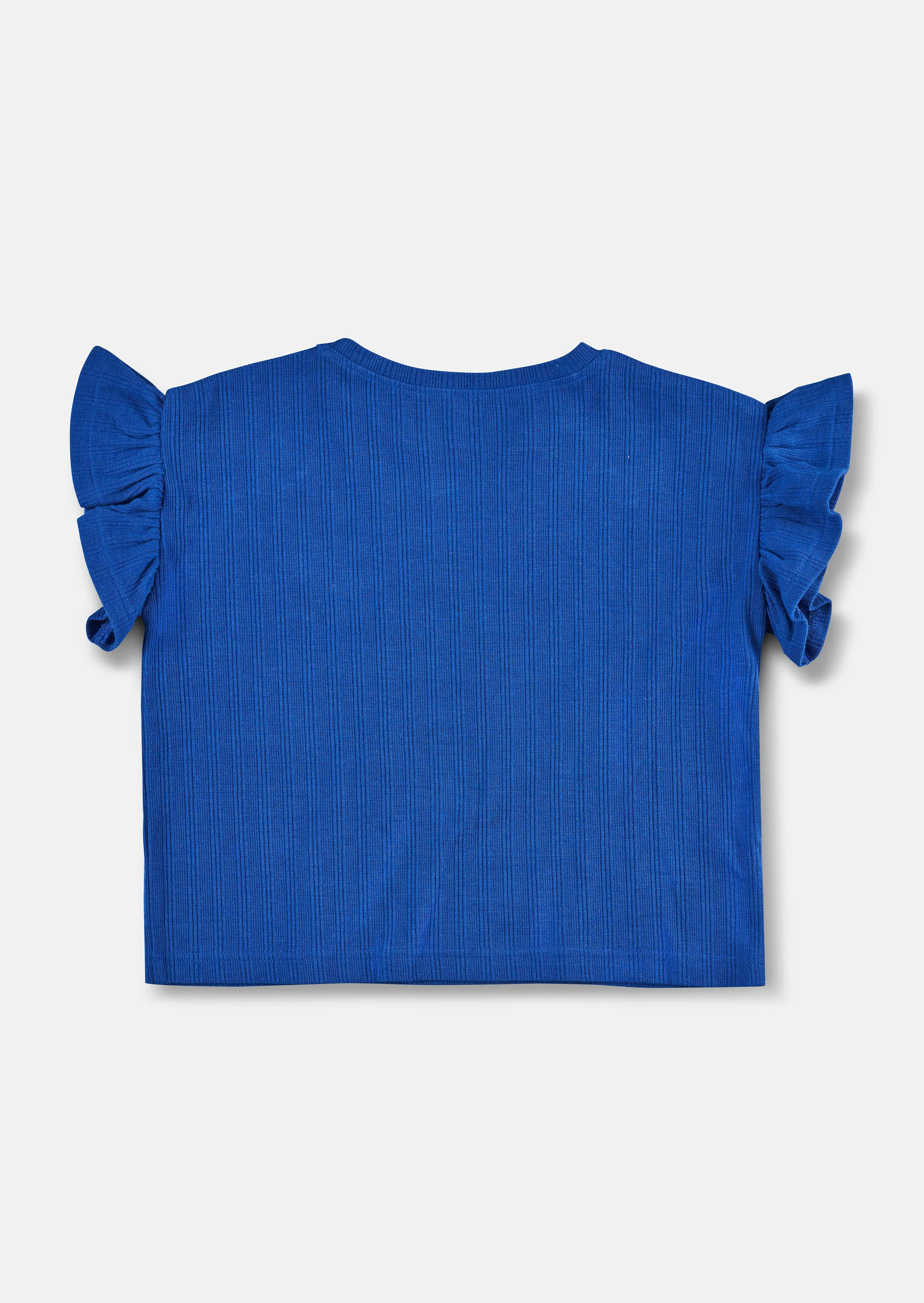 Ellie Frill Sleeve Rib Tee