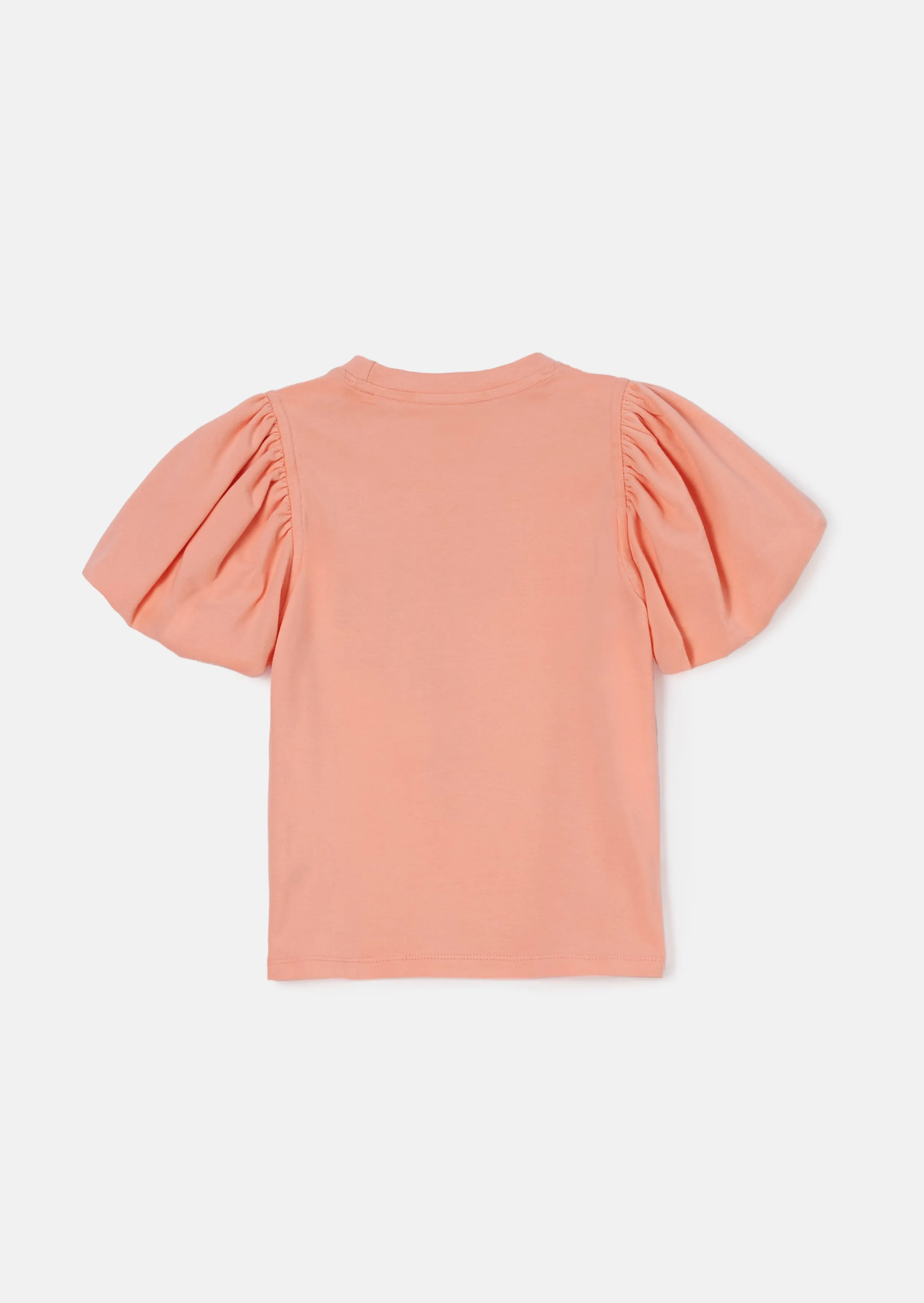 Emmie Apricot Puff Sleeve Tee