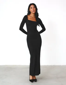 Eyes On Me Maxi Dress (Black)