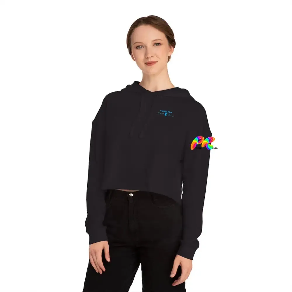 Fire Spinner Cropped Hoodie