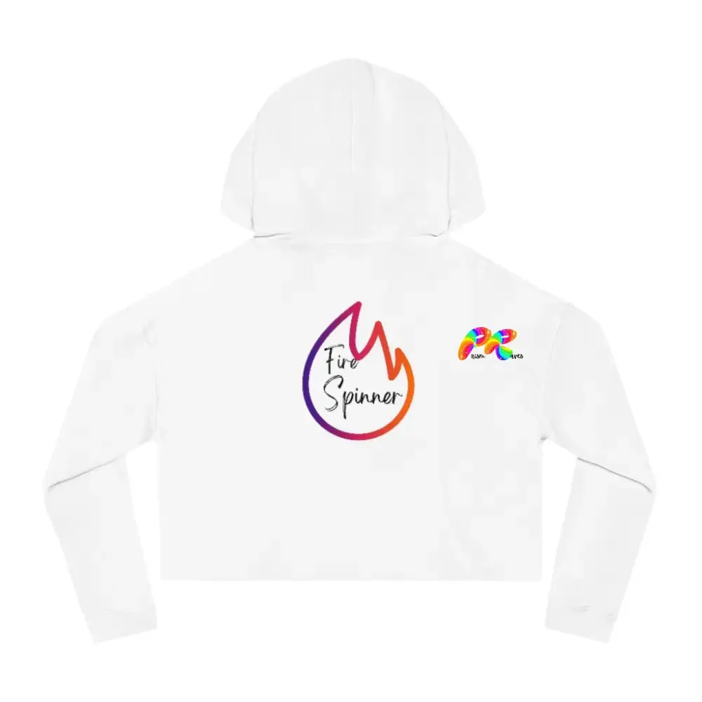 Fire Spinner Cropped Hoodie