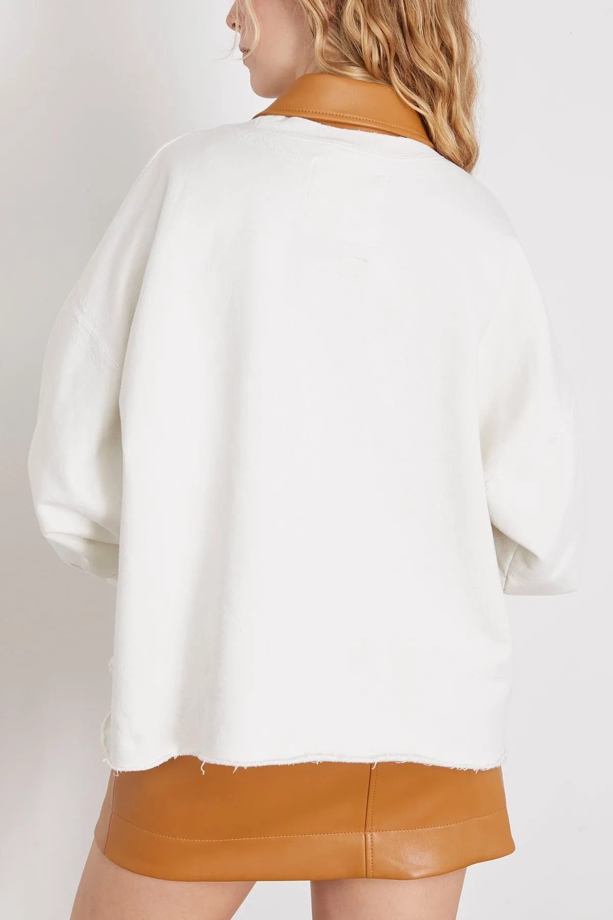 Fond Sweatshirt in Dirty White