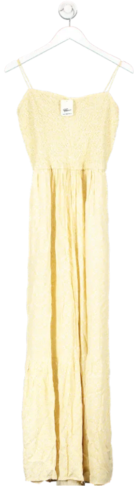 Free People Yellow Little Of Your Love Jumpsuit UK L