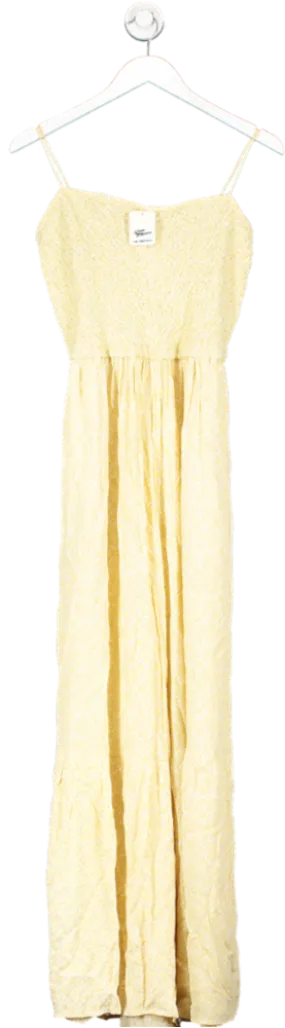 Free People Yellow Little Of Your Love Jumpsuit UK L