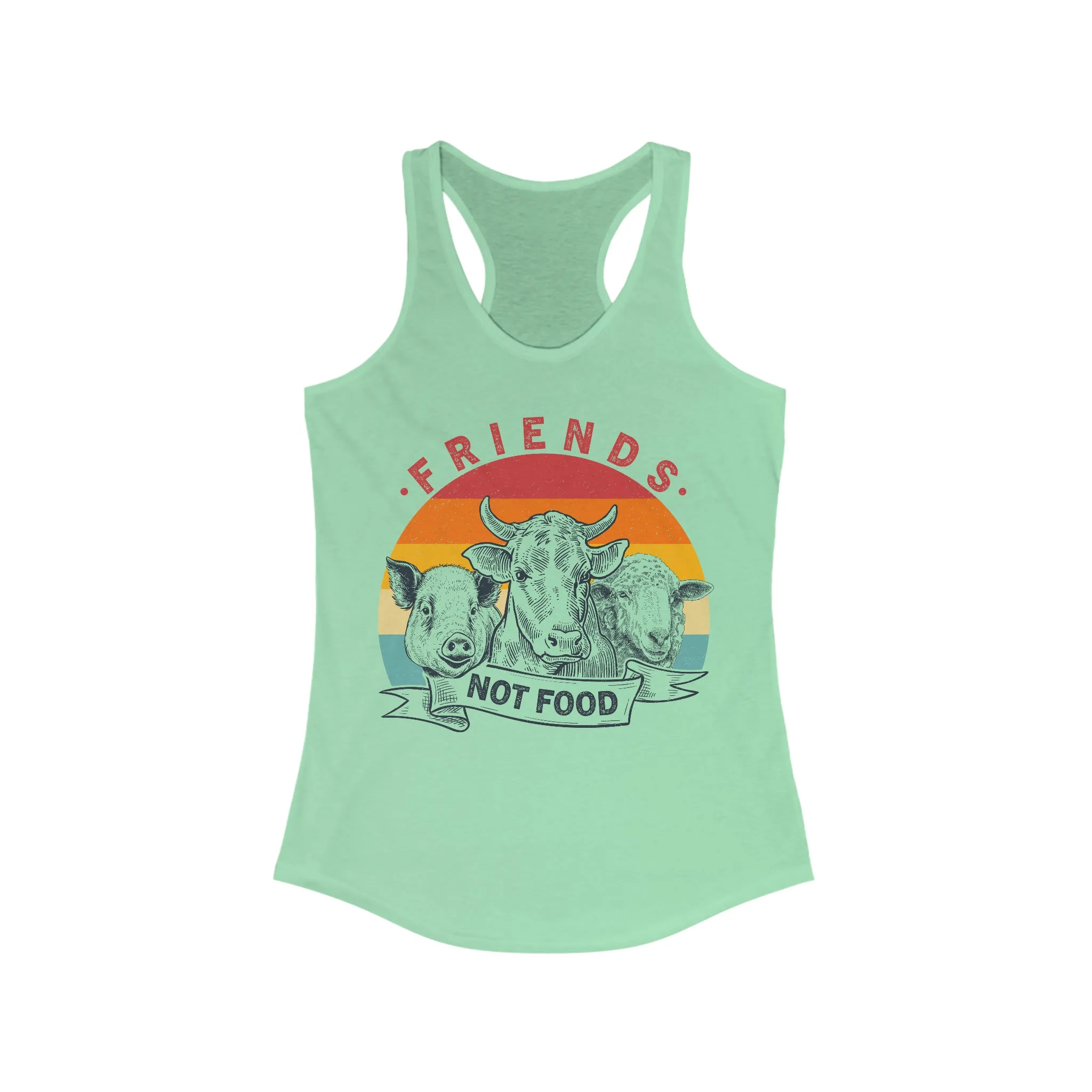 Friends Not Food - Women's Ideal Racerback Tank