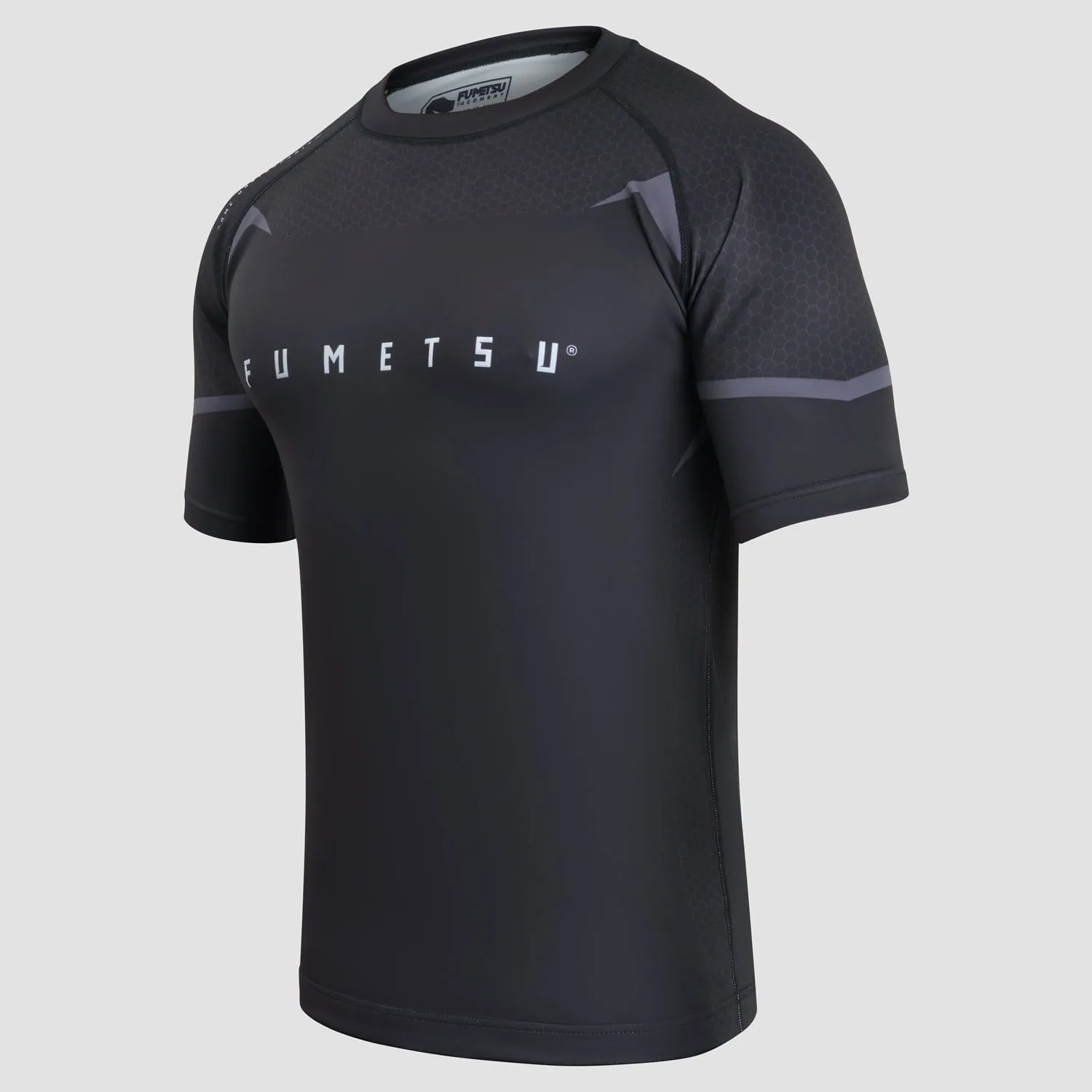 Fumetsu Ghost MK2 Short Sleeve BJJ Rash Guard MMA Black