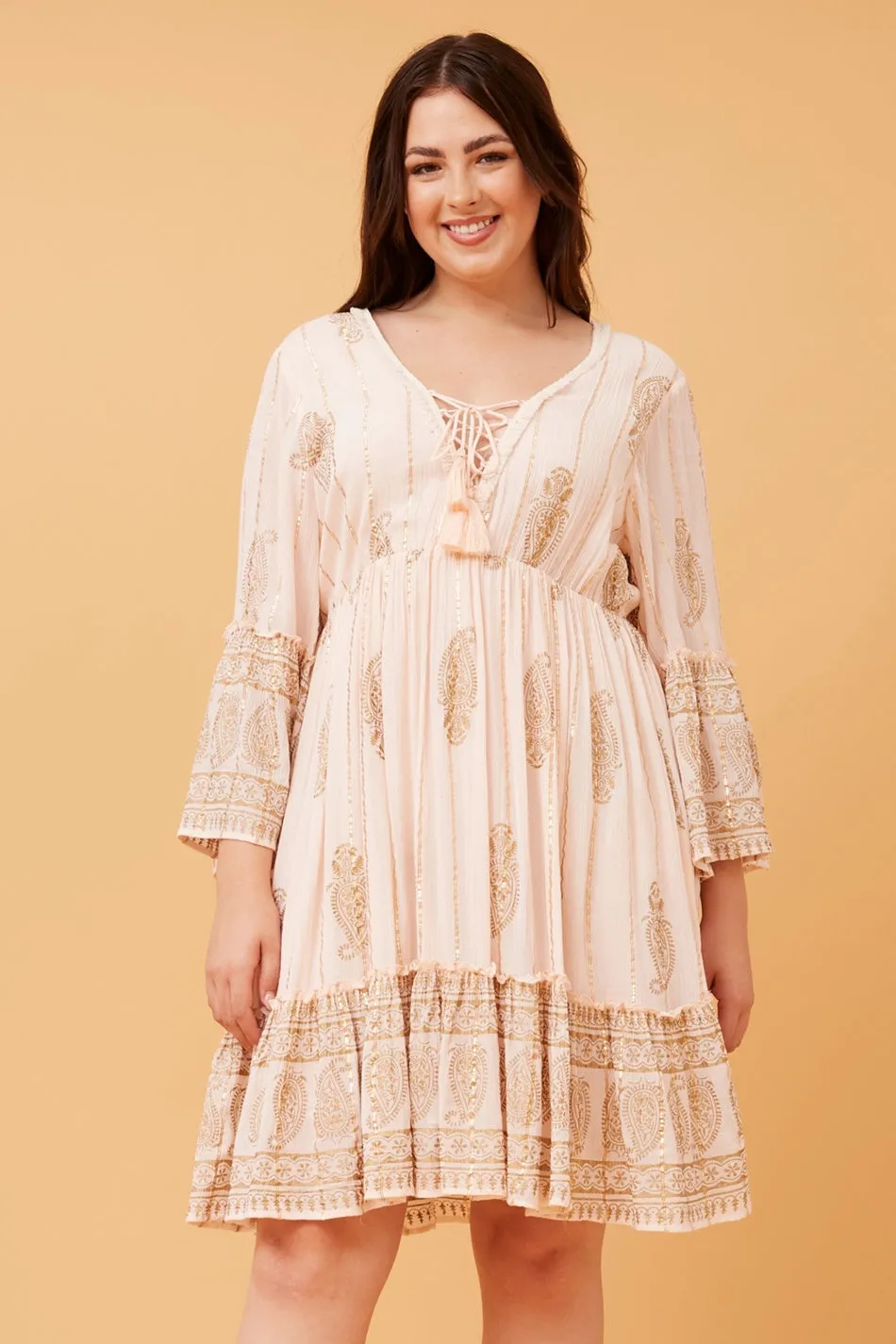 GEETA PAISLEY BOHO DRESS