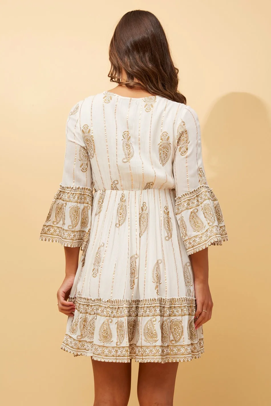 GEETA PAISLEY BOHO DRESS