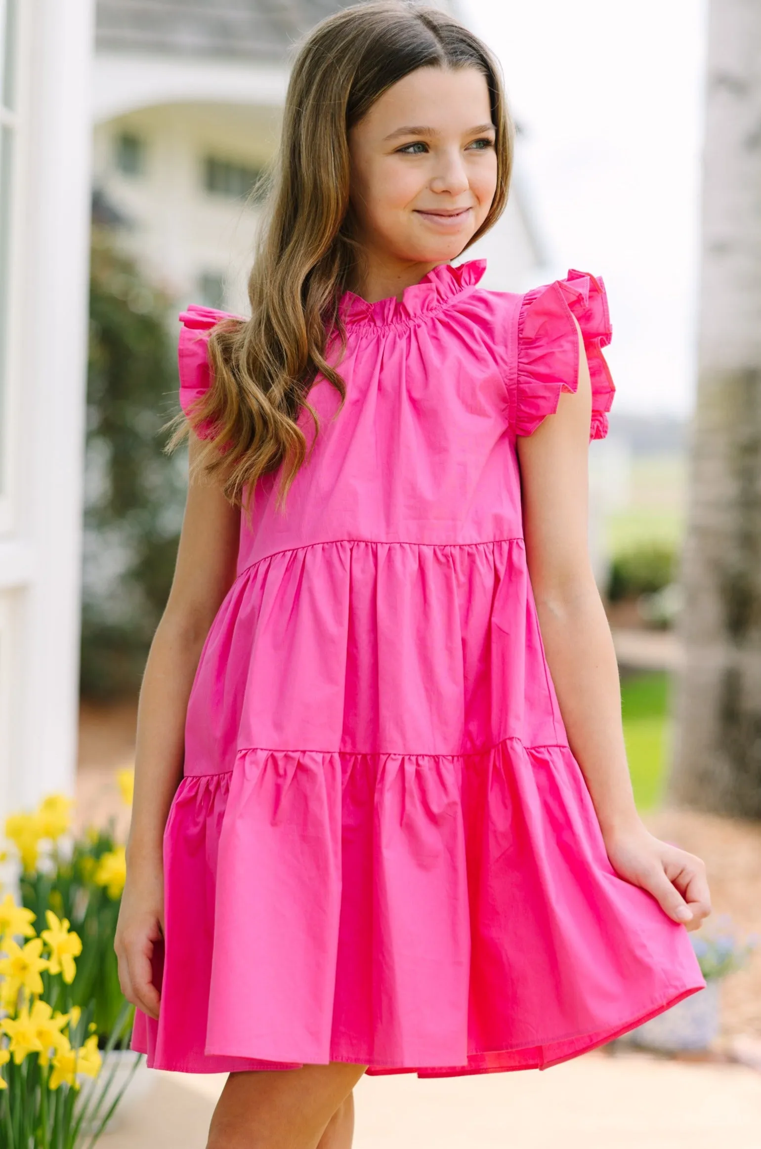 Girls: What Dreams Are Made Of Pink Ruffled Dress