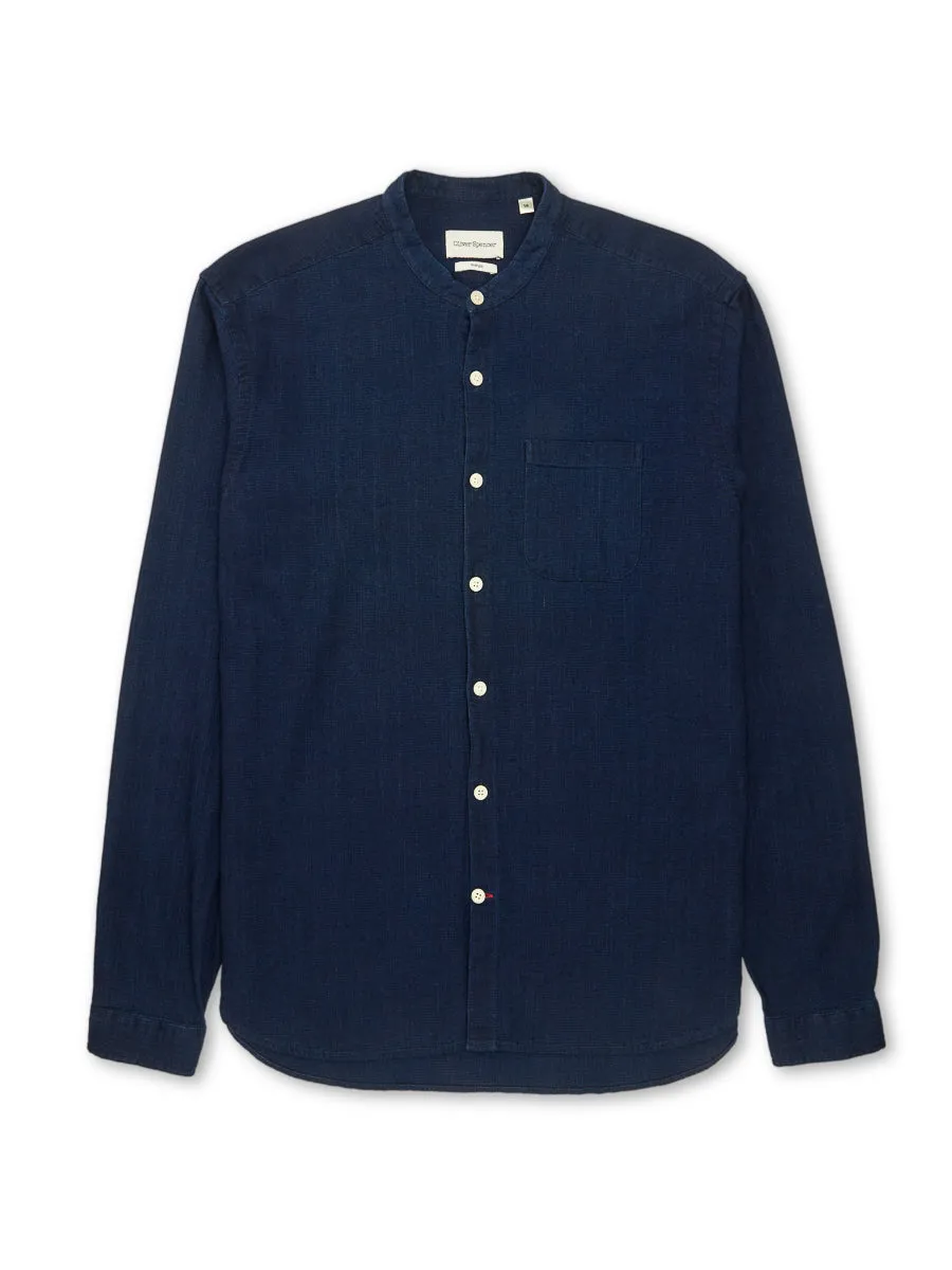 Grandad Shirt Kildale Indigo Rinse