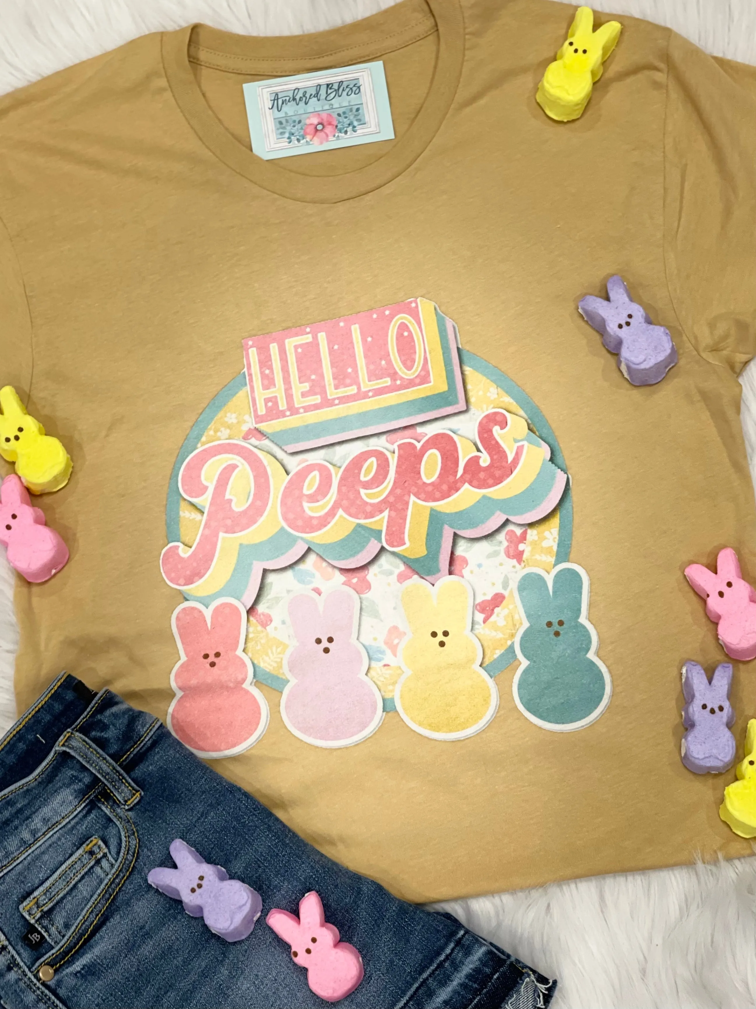 Hello Peeps Graphic Tee