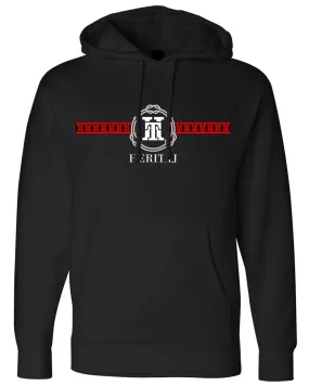 HERITAJ UNITY RED STRIPE(HEAVYWEIGHT HOODIE)-NR