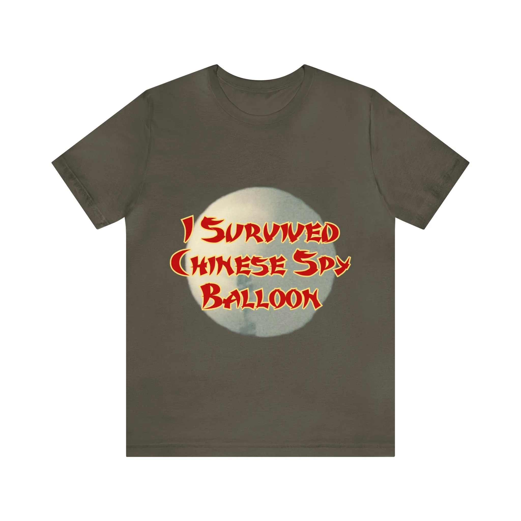 I Survived Chinese Spy Balloon Unisex Jersey Short Sleeve Tee