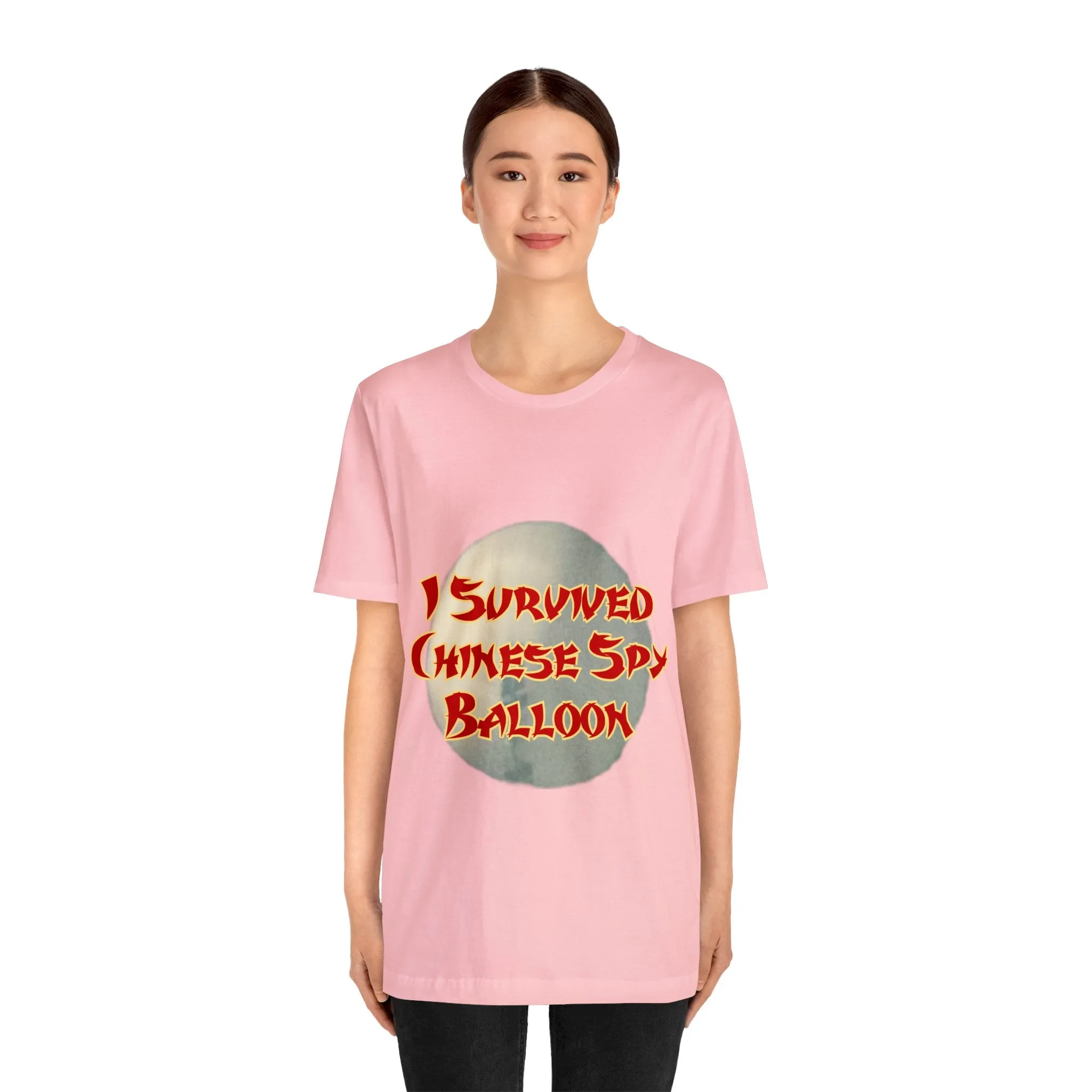 I Survived Chinese Spy Balloon Unisex Jersey Short Sleeve Tee