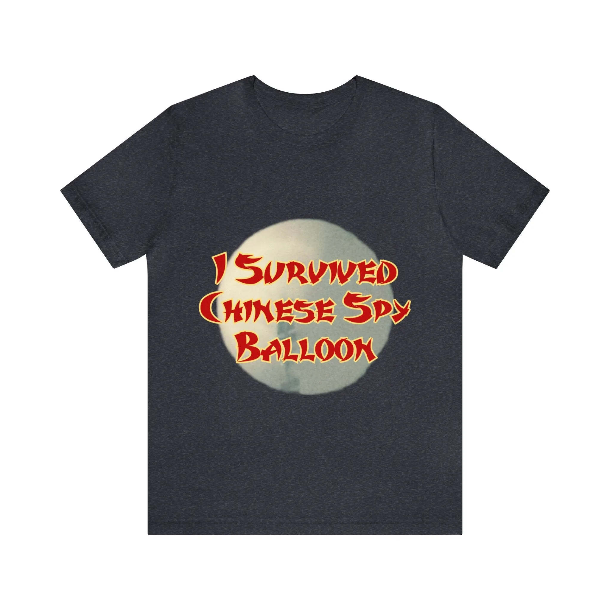 I Survived Chinese Spy Balloon Unisex Jersey Short Sleeve Tee