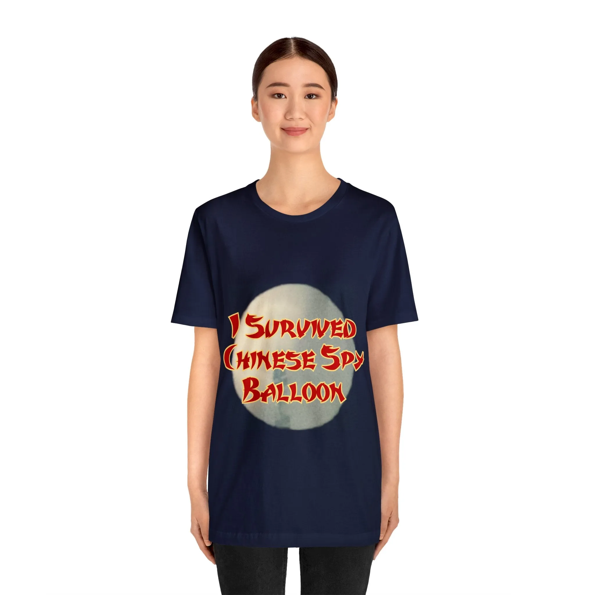 I Survived Chinese Spy Balloon Unisex Jersey Short Sleeve Tee