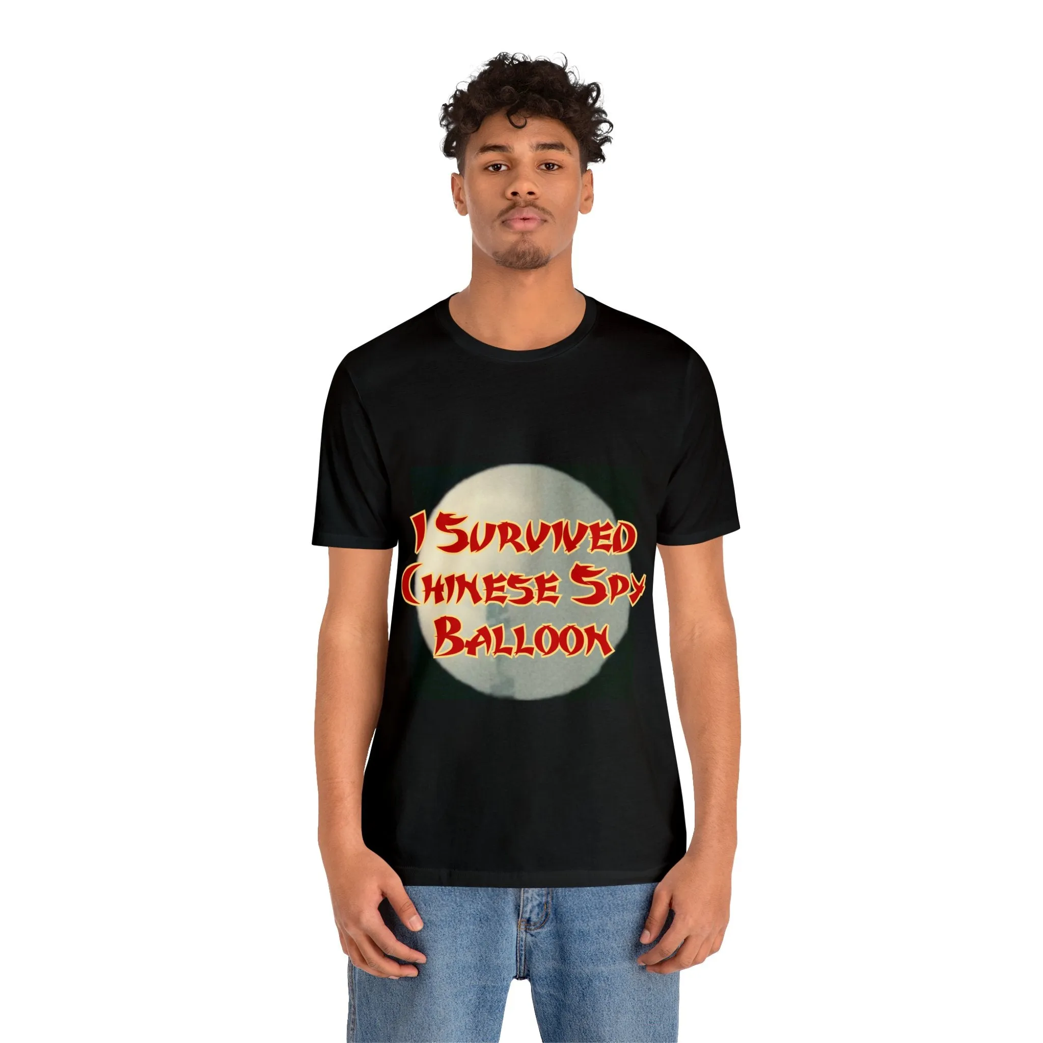 I Survived Chinese Spy Balloon Unisex Jersey Short Sleeve Tee