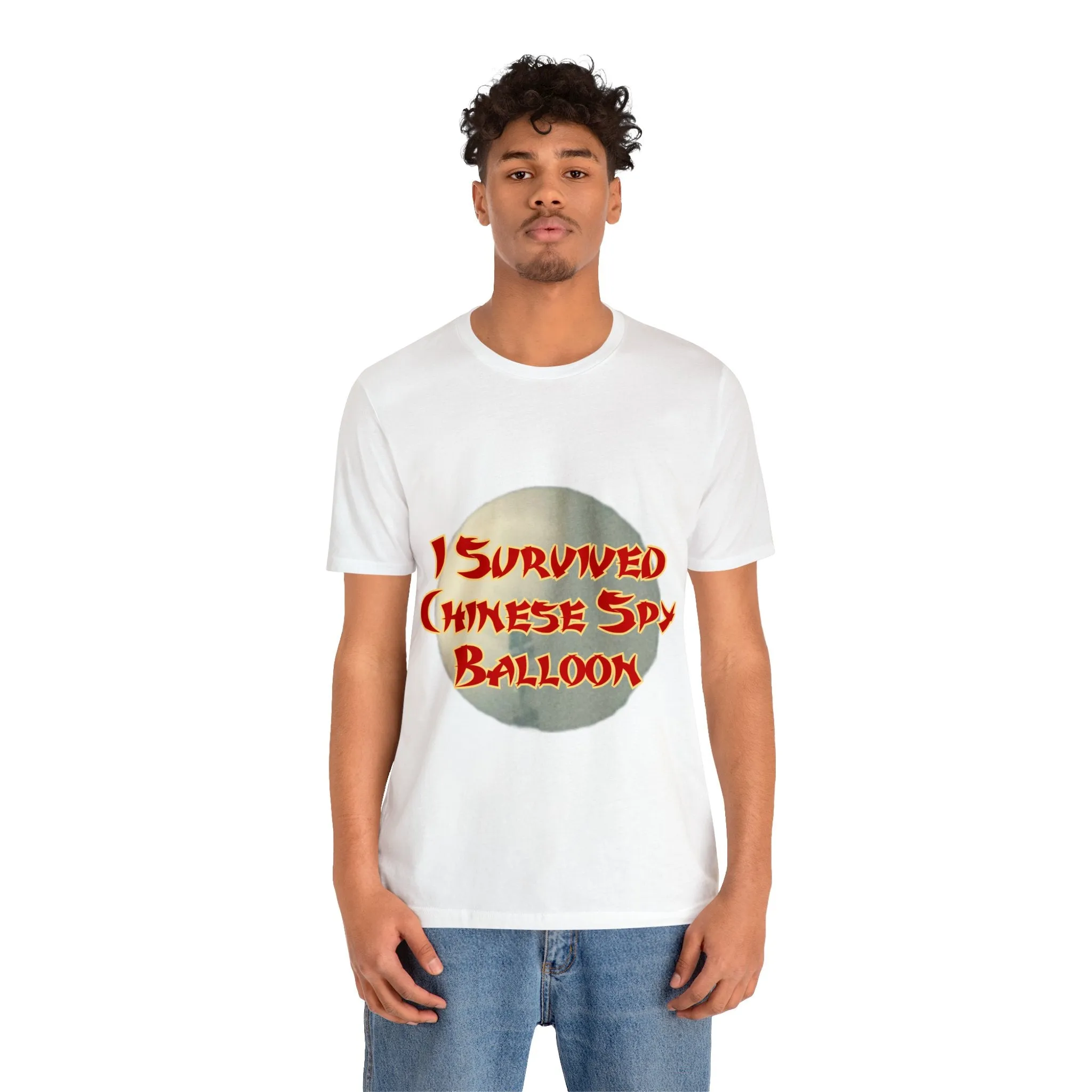 I Survived Chinese Spy Balloon Unisex Jersey Short Sleeve Tee