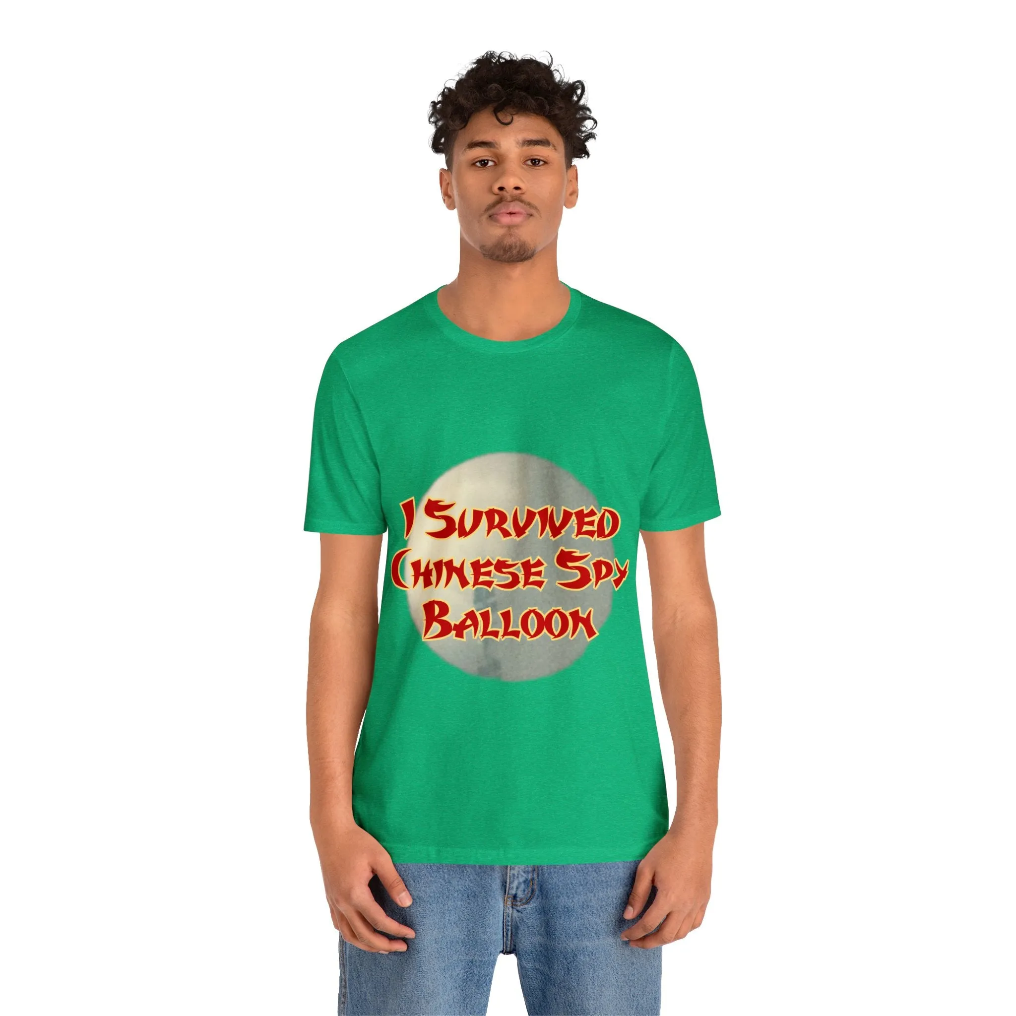 I Survived Chinese Spy Balloon Unisex Jersey Short Sleeve Tee