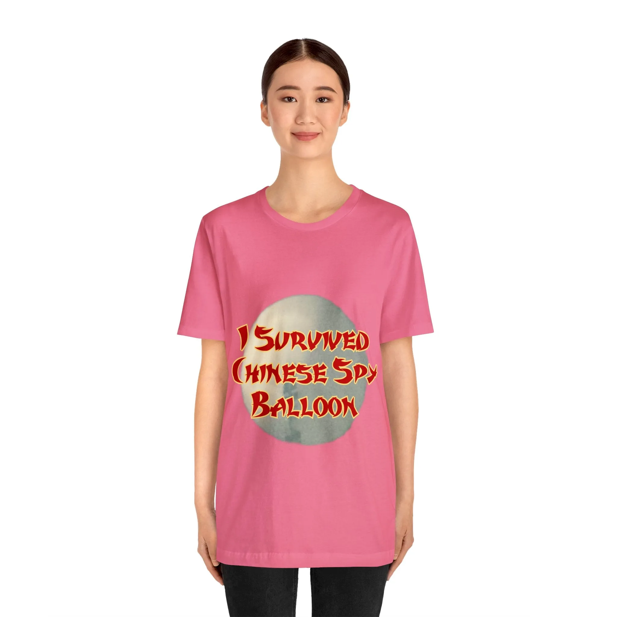 I Survived Chinese Spy Balloon Unisex Jersey Short Sleeve Tee