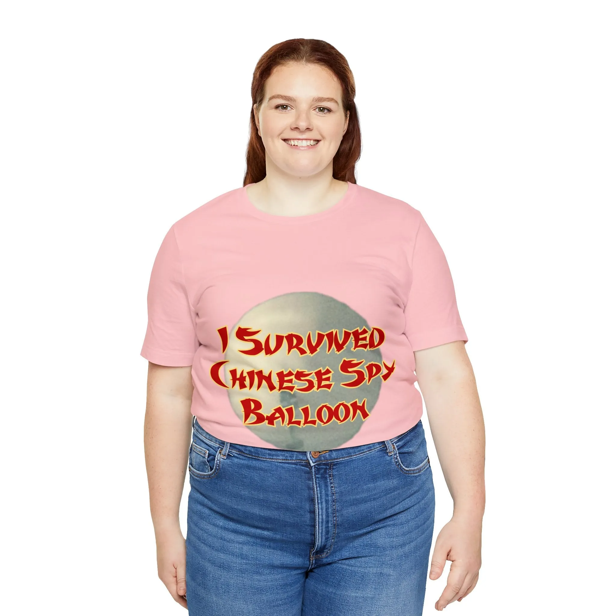 I Survived Chinese Spy Balloon Unisex Jersey Short Sleeve Tee